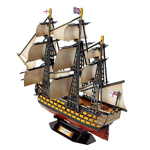 Развивающий 3D пазл корабль HMS VICTORY (189 деталей) от CubicFun Развивающий 3D пазл корабль HMS VICTORY (189 деталей) от CubicFun