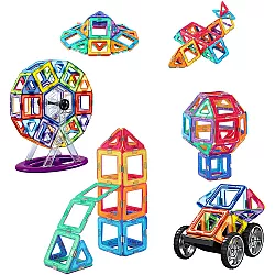 Строительный STEM набор Магнитные блоки (120 шт) от DreambuilderToy