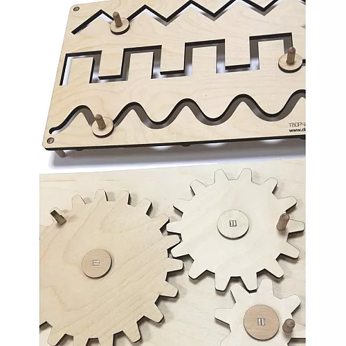 Дерев'яний логічний набір Монтессорі з бігунком