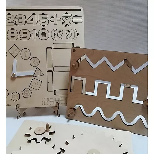 Дерев'яний логічний набір Монтессорі з бігунком