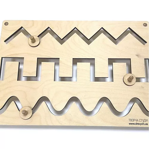 Дерев'яний логічний набір Монтессорі з бігунком