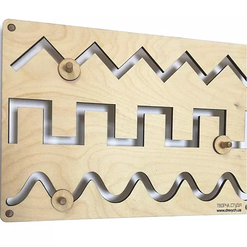 Дерев'яний логічний набір Монтессорі з бігунком