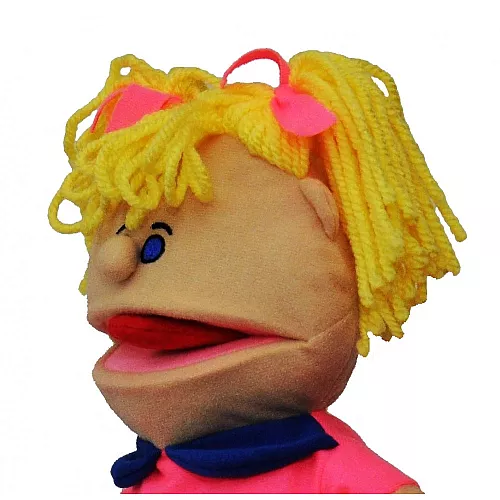 Логопедична лялька рукавичка Puppets Дівчинка в рожевому Логопедична лялька рукавичка Puppets Дівчинка в рожевому