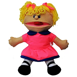 Логопедична лялька рукавичка Puppets Дівчинка в рожевому