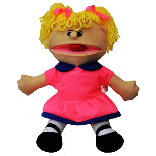 Логопедична лялька рукавичка Puppets Дівчинка в рожевому