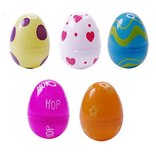 Набір Різнобарвні яйця з малюнком 6 см (10 шт) від Obetty