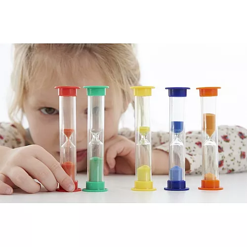 Набор разноцветных Песочных часов для учителя (5 шт) от Edu-Toys Набор разноцветных Песочных часов для учителя (5 шт) от Edu-Toys