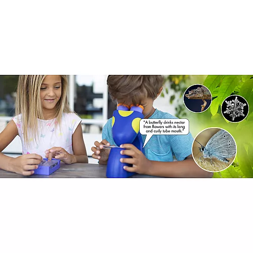 Обучающий STEM набор Говорящий микроскоп со слайдами (20 шт) от Educational Insights Обучающий STEM набор Говорящий микроскоп со слайдами (20 шт) от Educational Insights