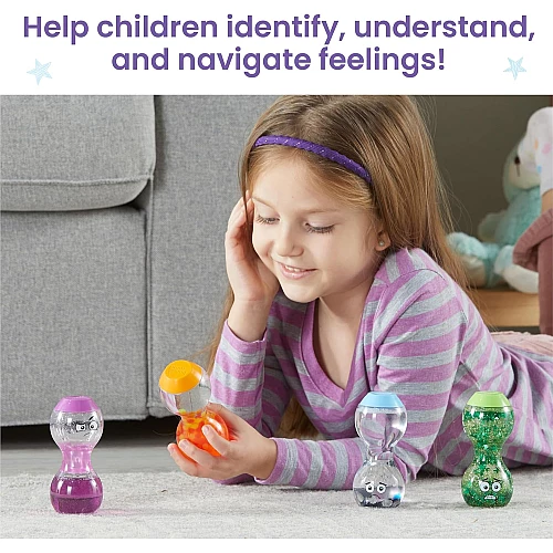 Набір сенсорних пляшечок Емоції (4 шт) від hand2mind