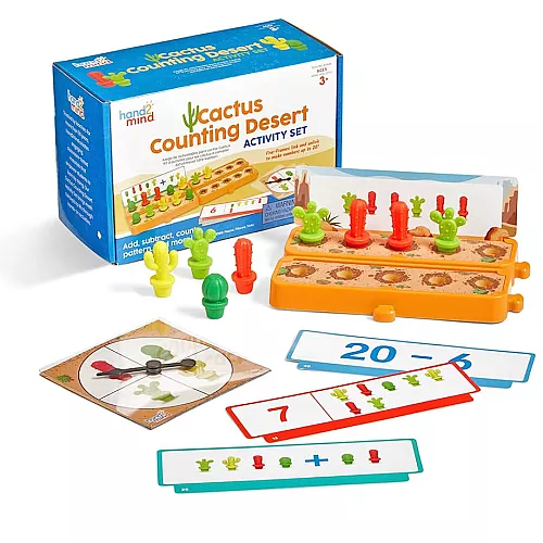 Навчальний набір для сортування та рахунку Кактуси (40 шт) від hand2mind