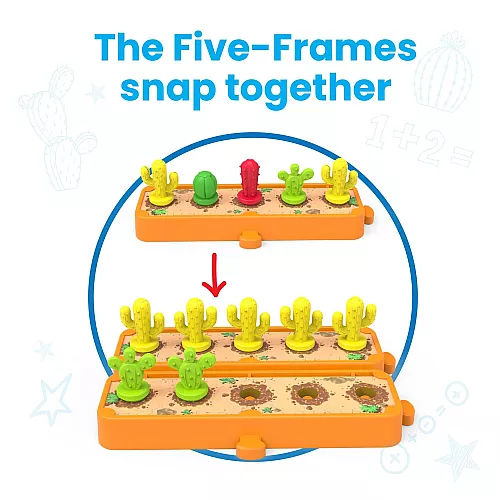 Навчальний набір для сортування та рахунку Кактуси (40 шт) від hand2mind