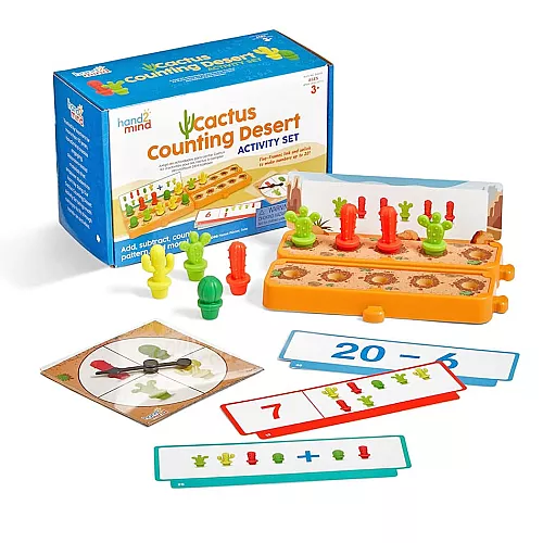 Навчальний набір для сортування та рахунку Кактуси (40 шт) від hand2mind