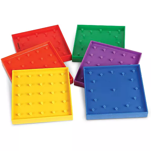 Набір розвиваючих міні геобордов з резиночками (6 шт) від hand2mind