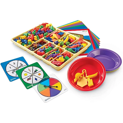 Набор для сортировки и счета Разноцветные фигурки (654 шт) от Learning Resources Набор для сортировки и счета Разноцветные фигурки (654 шт) от Learning Resources