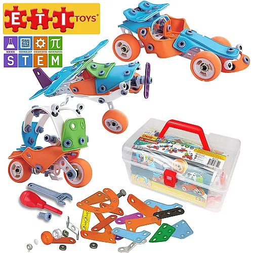 Набір STEM конструктор Машинки (132 деталі) від ETI Toys Набір STEM конструктор Машинки (132 деталі) від ETI Toys