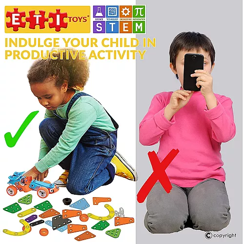 Набір STEM конструктор Машинки (132 деталі) від ETI Toys Набір STEM конструктор Машинки (132 деталі) від ETI Toys