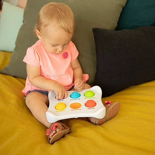 Развивающая сенсорная игрушка с цветными кнопками от Fat Brain Toys Развивающая сенсорная игрушка с цветными кнопками от Fat Brain Toys