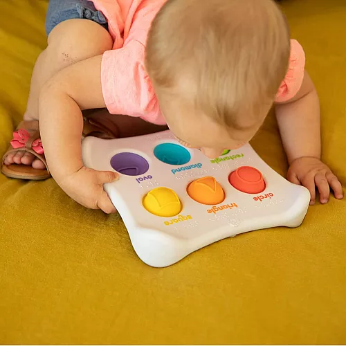 Развивающая сенсорная игрушка с цветными кнопками от Fat Brain Toys Развивающая сенсорная игрушка с цветными кнопками от Fat Brain Toys