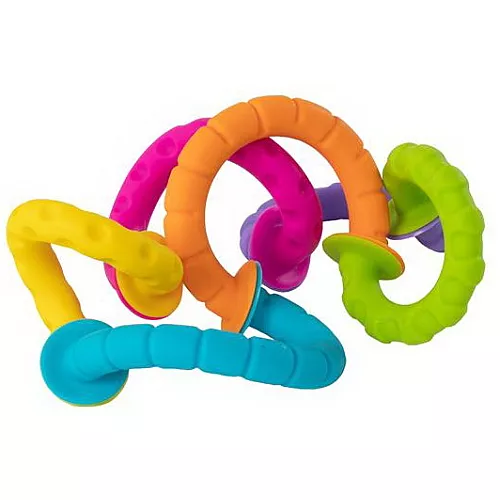 Сенсорно тактильный набор прорезыватели Колечки (6 шт) от Fat Brain Toys