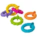 Сенсорно тактильный набор прорезыватели Колечки (6 шт) от Fat Brain Toys