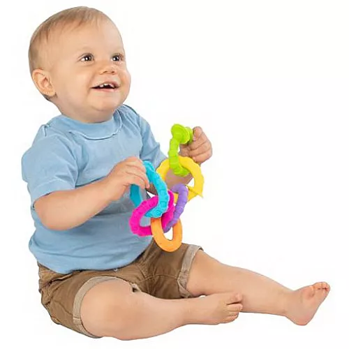 Сенсорно тактильный набор прорезыватели Колечки (6 шт) от Fat Brain Toys