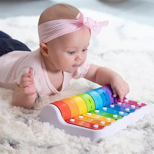 Развивающая музыкальная игрушка Ксилофон звоночки от Fat Brain Toys Развивающая музыкальная игрушка Ксилофон звоночки от Fat Brain Toys