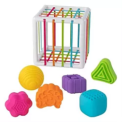Развивающий сенсорный набор Куб сортер с фигурами (6 шт) от Fat Brain Toys