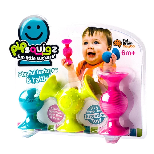 Розвиваючий сенсорний набір на присосках Сквігз (3 шт) від Fat Brain Toys