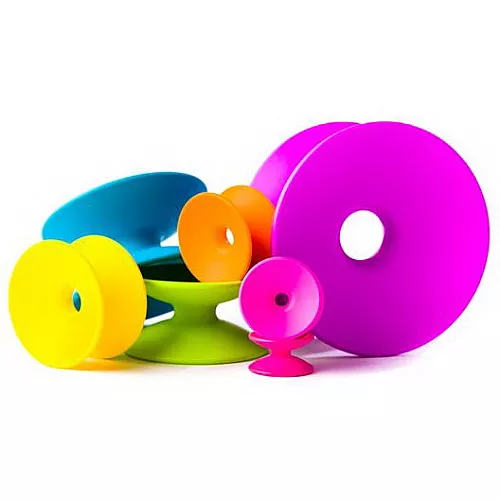 Сенсорна іграшка пірамідка Вежа з котушок від Fat Brain Toys Сенсорна іграшка пірамідка Вежа з котушок від Fat Brain Toys