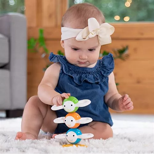 Сенсорная игрушка магнитная пирамидка Пчелки (3 шт) от Fat Brain Toys Сенсорная игрушка магнитная пирамидка Пчелки (3 шт) от Fat Brain Toys