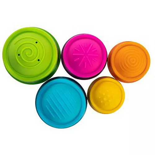 Сенсорная тактильная игрушка пирамидка Чашечки (6 шт) от Fat Brain Toys Сенсорная тактильная игрушка пирамидка Чашечки (6 шт) от Fat Brain Toys