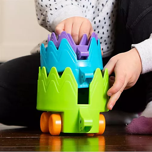 Розвиваюча іграшка каталка пірамідка Їжачки (4 шт) від Fat Brain Toys Розвиваюча іграшка каталка пірамідка Їжачки (4 шт) від Fat Brain Toys