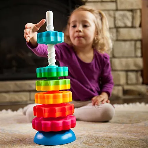 Тактильная игрушка винтовая Пирамидка от Fat Brain Toys Тактильная игрушка винтовая Пирамидка от Fat Brain Toys