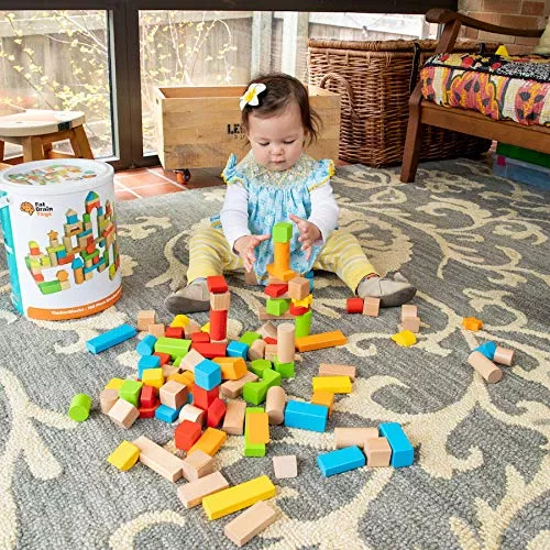 Будівельний набір Дерев'яні блоки (100 шт) від Fat Brain Toys Будівельний набір Дерев'яні блоки (100 шт) від Fat Brain Toys