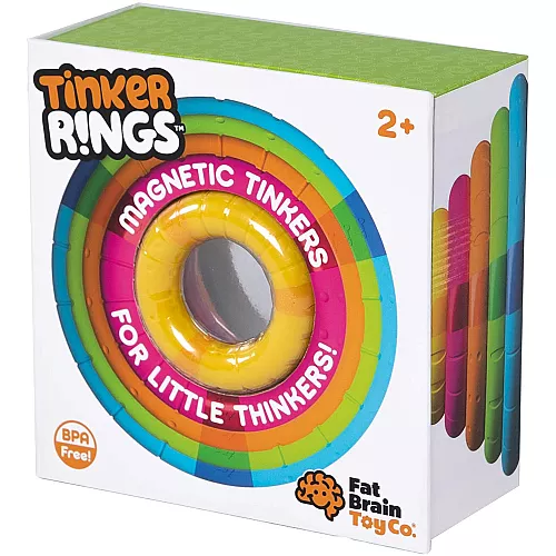 Развивающий сенсорный набор Цветные магнитные колечки (5 шт) от Fat Brain Toys Развивающий сенсорный набор Цветные магнитные колечки (5 шт) от Fat Brain Toys