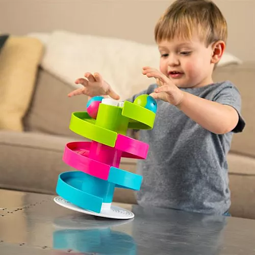 Розвиваючий набір Трек балансир з кульками від Fat Brain Toys Розвиваючий набір Трек балансир з кульками від Fat Brain Toys