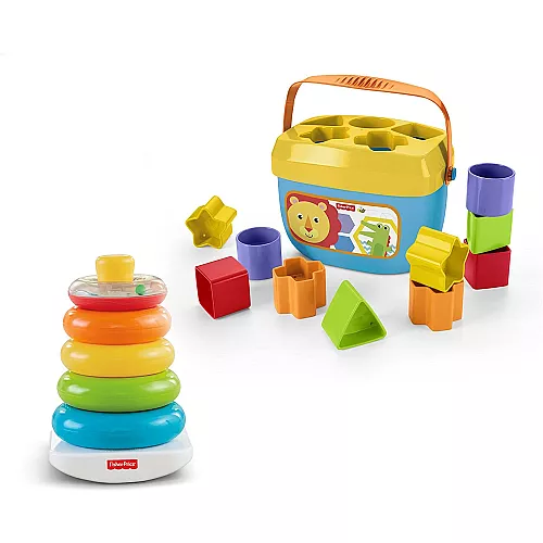 Развивающий набор для сортировки Пирамидка и формы от Fisher-Price Развивающий набор для сортировки Пирамидка и формы от Fisher-Price