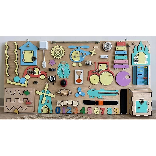 Развивающая игрушка Бизиборд 120х60 см