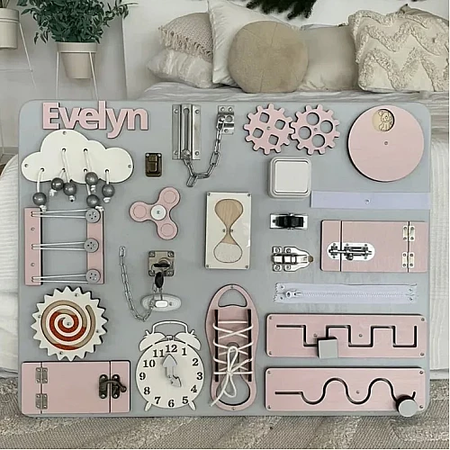 Развивающая игрушка Бизиборд 65х50 см