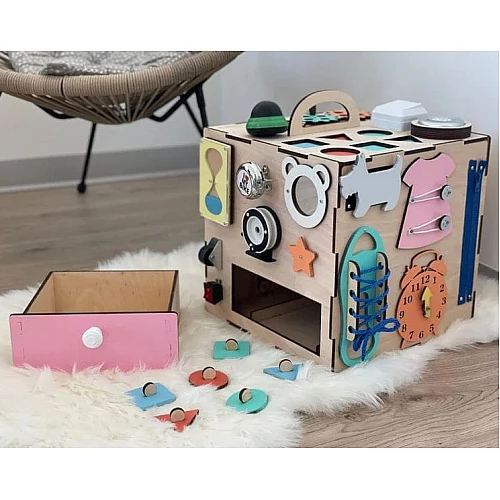 Развивающая игрушка Бизикуб 30х30 см