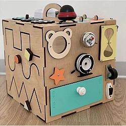 Развивающая игрушка Бизикуб 30х30 см