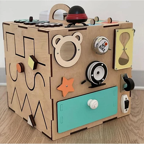 Развивающая игрушка Бизикуб 30х30 см