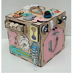 Развивающая игрушка Бизикуб 35х35 см