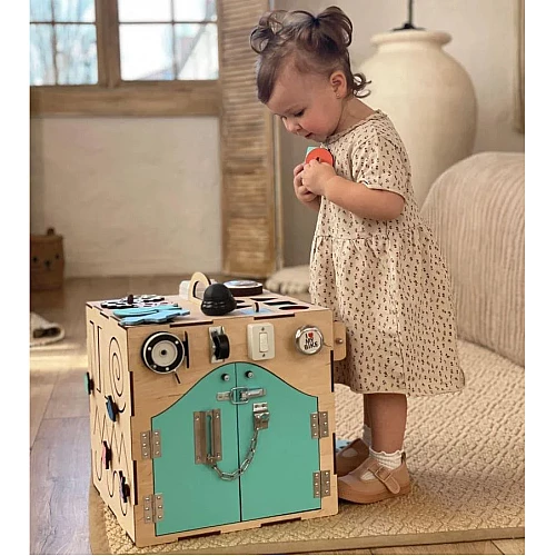 Развивающая игрушка Бизикуб 35х35 см