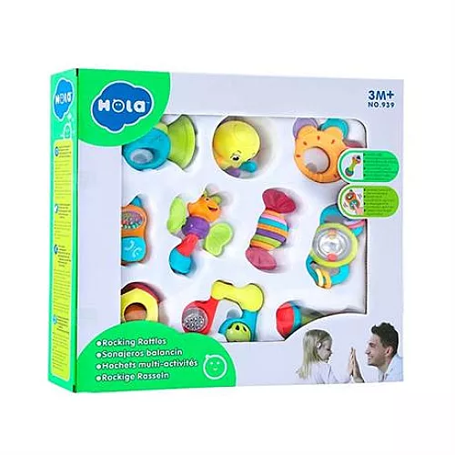 Развивающий набор погремушек (10 шт) от Hola Toys Развивающий набор погремушек (10 шт) от Hola Toys