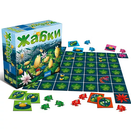 Настольная игра Жабки (для 2-4 игроков) от Granna Настольная игра Жабки (для 2-4 игроков) от Granna