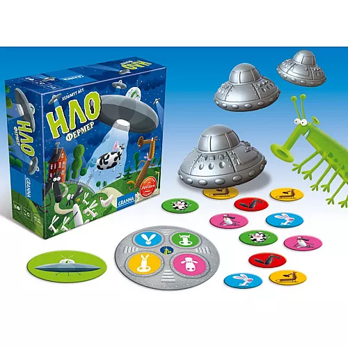 Настольная игра Фермер НЛО (для 2-4 игроков) от Granna Настольная игра Фермер НЛО (для 2-4 игроков) от Granna