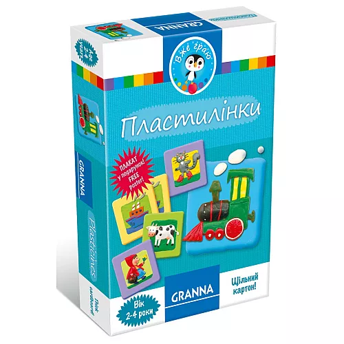 Настольная игра Найди пару Пластилинки (для 1-2 игроков) от Granna Настольная игра Найди пару Пластилинки (для 1-2 игроков) от Granna