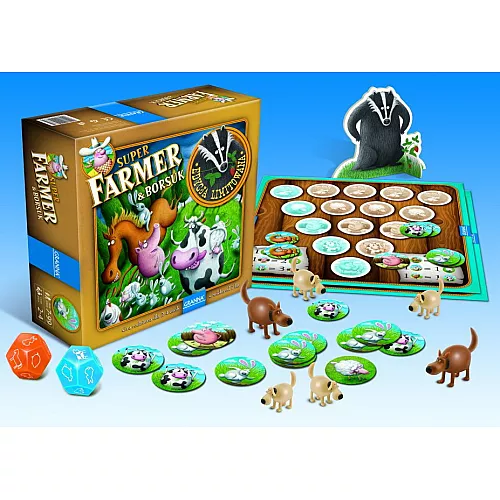 Настольная игра Суперфермер и Барсук (для 2-4 игроков) от Granna Настольная игра Суперфермер и Барсук (для 2-4 игроков) от Granna