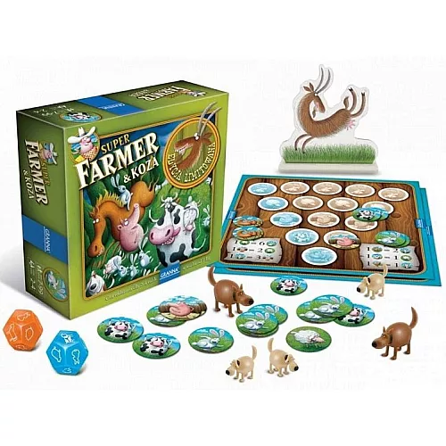 Настольная игра Суперфермер и коза (для 2-4 игроков) от Granna Настольная игра Суперфермер и коза (для 2-4 игроков) от Granna